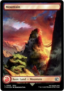 Arte completo Mountain 0303 (película) - Final Fantasy Magic The Gathering - casi nuevo/muy bueno - Imagen 1 de 1
