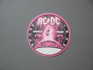 AC/DC backstage pass satin cloth sticker Ballbreaker pink After Show ! - Picture 1 of 1