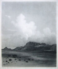 GEORGE ELBERT BURR Signed 1921 Softground Etching/Aquatint - "Evening Cloud"
