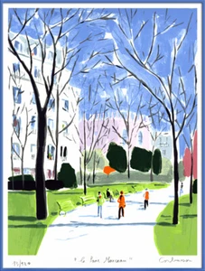 CORBASSON SERIGRAPHIE PARIS LE PARC MONCEAU 120 ex. n°/signés - 2004 - Picture 1 of 1