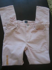 EUC GAP Denim Girls Pink Pants Size 14 Regular Stretch Super Skinny - Picture 1 of 3