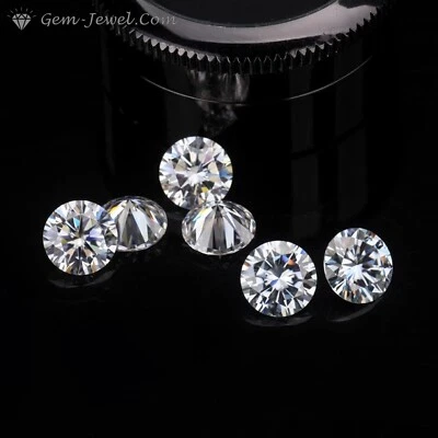 4 MM 0.20 Carat Full White Round Brilliant Diamond Cut Loose Moissanite For Ring - Image 1 of 4
