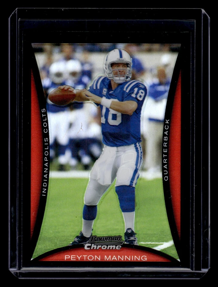 2008 Bowman Chrome Refractor #BC113 Peyton Manning Colts HOF - Image 1 of 2