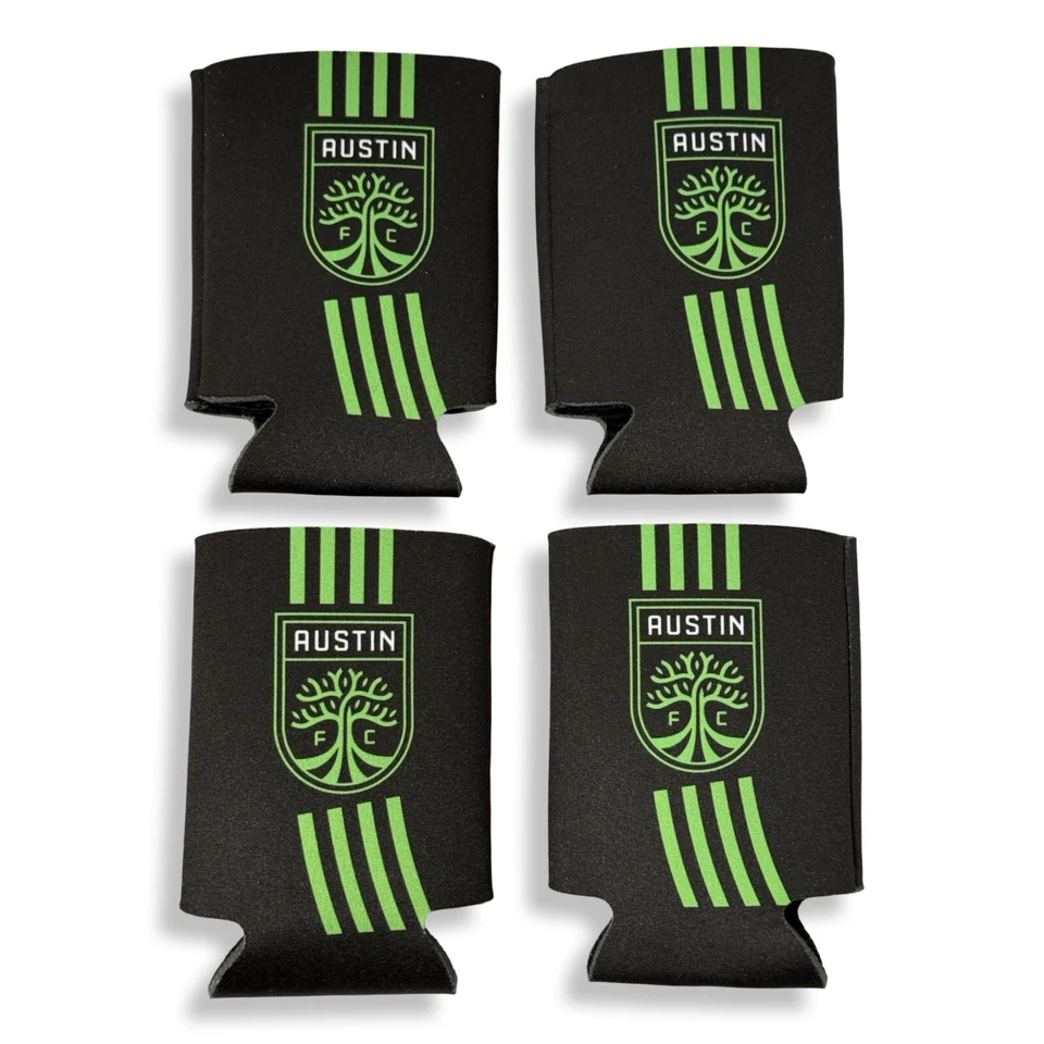 Austin FC Can Cooler Koozies Juego de 4 Nuevos Austin Eastciders Kaddy Foto 1 de 4