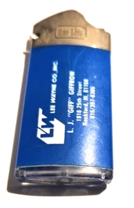 Encendedor Lee Wayne Co Inc LJ Giff Rockford Illinois Gas Lite Tennessee de colección - Imagen 1 de 4