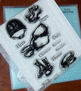 CTMH C1315 HERO'S PRIDE  ~ Dog tags, Helmet, Boots, Service, Duty, Honor, Hero - Picture 1 of 1