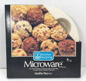 Vintage Anchor Hocking Microware 9 3/4" Muffinform NOS NIB in OVP - Bild 1 von 10