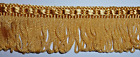 5.5 mtr x 25mm Gold Gimp Fringe Trim  - Costumes Lampshades Upholstery Crafts
