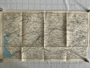 FFESTINIOG to ELLESMERE - 1960 Vintage County Map Wales OSWESTRY CORWEN WREXHAM - Picture 1 of 6