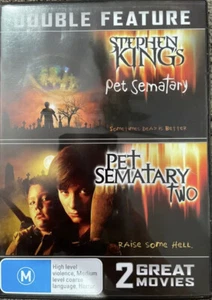 Pet Sematary / Pet Sematary Two 2 DVD Region 4 PAL LIKE NEW - Picture 1 of 2