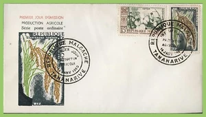 Madagascar 1960 10f & 15f Agricultural Production First Day Cover - Picture 1 of 1