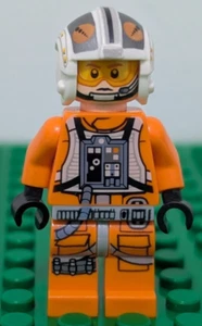 Lego Minifigure Star Wars - Rebel X-Wing Pilot Theron Nett sw0544 - Picture 1 of 2