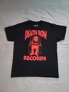 Death Row Records American Record Label R Black T Shirt Large - Picture 1 of 5