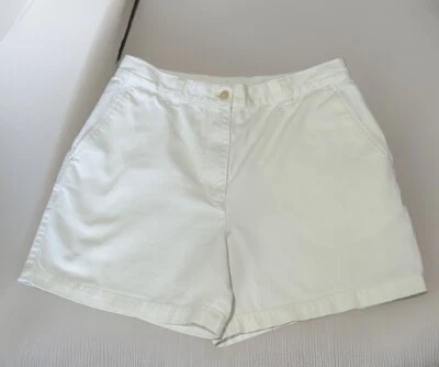 Vintage Ralph Lauren Shorts Womens 12 Petite White High Waisted 100% Cotton 90’s - Image 1 of 4