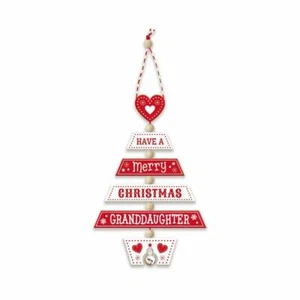 Christmas Tree Decoration – Granddaughter 269800022 Wooden Hand Crafted - Picture 1 of 4