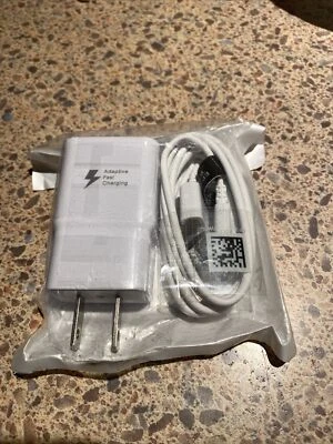 Fast Rapid Wall Charger + Charging Cable For Samsung Galaxy S5/S6/S7/Note 4/5/6/ - Image 1 of 4