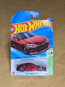 Hot Wheels *NEW* RED Tesla Model S Plaid / HW EV 1/10 - Picture 1 of 2