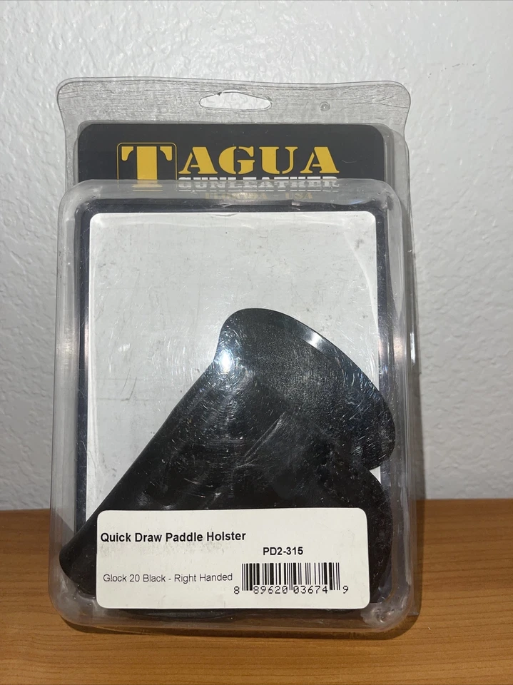 Funda de paleta de tiro rápido tapa abierta de cuero para mano derecha TAGUA Glock 20 PD2-315 Foto 1 de 1