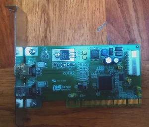 Ratoc PCIFW2 2 Port Interne PCI Firewire Karte PFW2N0091003 - Bild 1 von 2