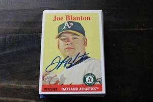 TARJETA AUTOGRAFIADA JOE BLANTON OAKLAND A'S - Imagen 1 de 1