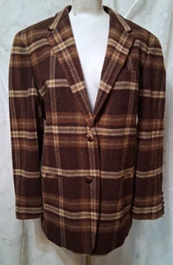 Chaqueta de Colección LAUREN By Ralph Lauren Talla 16 100% Lana de Cordero Marrón Multi NUEVA CON ETIQUETAS - Imagen 1 de 7