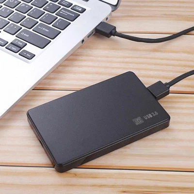 SATA USB 3.0 External Hard Drive Disk Case HDD SSD Enclosure For Win 8/10 Laptop - Image 1 of 4