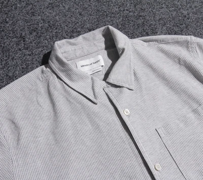 Ministry of Supply Shirt Mens Medium Hybrid Seersucker Short Sleeve CoolMax - Image 1 of 4