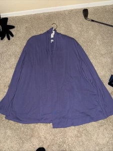 Womens Sweater-COLDWATER CREEK-purple silk blend open cardigan Classic BOHO -2X - Foto 1 di 4