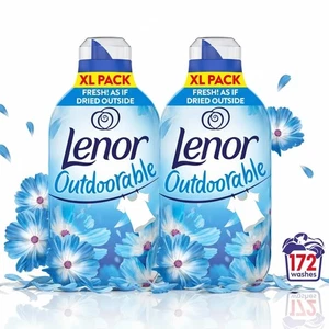 Lenor Outdoorable Spring Awakening Fabric Conditioner 172 Washes XL 2 Pack - Picture 1 of 6