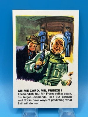 1966 MacLeans Toothpaste Batman Crime Card Mr. Freeze #1 NM-MT OR BETTER - Image 1 of 2