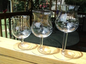 Princess House Heritage 3 Piece Tiered Crystal Votive Candle Holder Set #311 - Picture 1 of 3