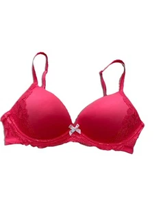 Victoria's Secret Body von Victoria gepolsterter BH ohne Bügel Gr. 34C rot - Bild 1 von 9