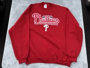 Philadelphia Phillies Jerzees Stitches 2010 Sweatshirt mit Rundhalsausschnitt schwer XL - Bild 1 von 7