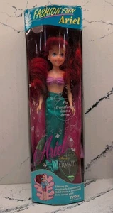 1993 The Little Mermaid 10" Ariel Fashion Fun Doll Figure TYCO #1832 Vintage - Bild 1 von 10