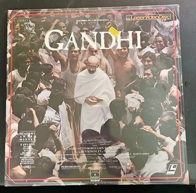 Ганди лазерный диск 2LD ЗАПЕЧАТАННЫЙ RCA Candice Bergen Ben Kingsley Edward Fox винтажный  - Изображение 1 из 4