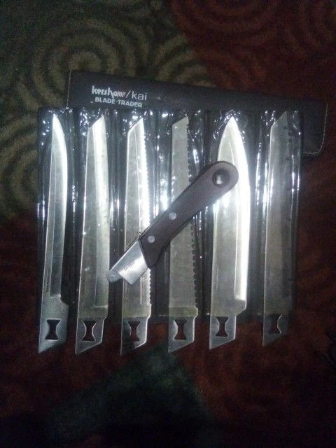 Juego de cuchillos intercambiables de 6 hojas con estuche Kershaw Kai Blade Trader Foto 1 de 1