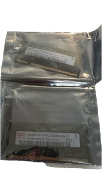 Hynix Laptop Memory 512MB 2RX16 PC2-5300S-555-12 HYMP564S64CP6-Y5 AB 0727 - Image 1 of 3