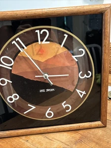1965 Virgil Thrasher Wanduhr LUCID LINES Hoursakes Retro Sunset Vintage 13” - Bild 1 von 8