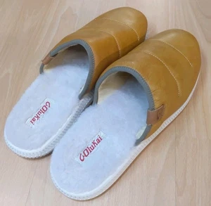OluKai Mua Ili Herren 12 Leder Lammfell Gefüttert Pantoletten Hausschuhe Schuhe Sandalen Neu - Bild 1 von 10