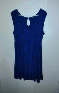Torrid Super Soft Skull Stars Skater Dress Plus Sz 2 18/20 Deep Scoop Neck Mini - Picture 1 of 6
