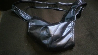 Male power faux-leather blue jockstrap, Size Large to XL, nwot - Image 1 of 3