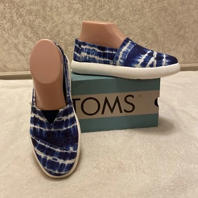 Zapatos de alpargata Toms para mujer. Crochet Batik Tie-dye azul marino talla 7.  Foto 1 de 4