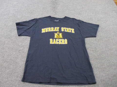 Champion Murray State Racers Shirt Adult L Blue Short Sleeve Crew Neck Mens Cover