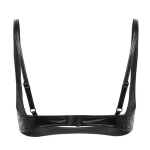Women Cupless Open Cup Shelf Bra Bustier Crop Top Wire Free Brassiere Lingerie - Picture 1 of 17