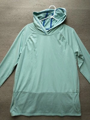 Sudadera con capucha elástica ligera de mezcla de algodón talla grande Cabela para mujer Foto 1 de 4