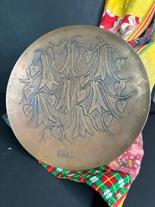 Old Chilean Hand Made Copper Bowl / Plate - Picture 1 of 6