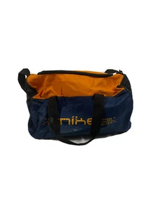 Vintage Nike Blue Orange Nylon Gym Duffle Bag 90's Y2K - Picture 1 of 8