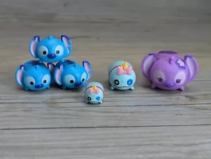 Disney TSUM TSUM Lilo & Stitch Vinyl Figures Lot 6 Angel Scrump & Stitch - Picture 1 of 11