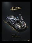 #1/500 McLaren F1 GTR 24 Hours Le Mans Gold Embossed Fine Art Print Poster LtdEd