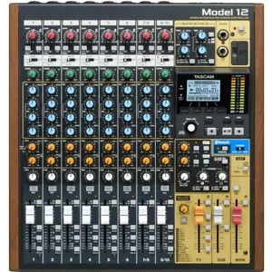 Grabadora de interfaz de estudio de mezcla todo en uno TASCAM MODELO 12 con USB Bluetooth - Imagen 1 de 7